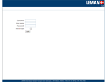 Tablet Screenshot of booking.leman.dk